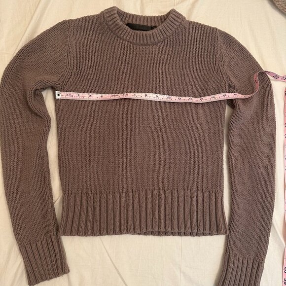 Jenni Kayne Brown Crew Neck Sweater - Picture 3 of 6
